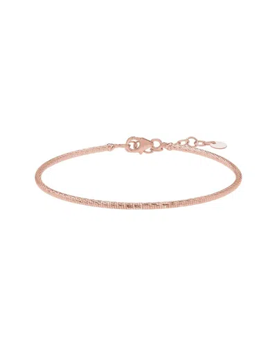 Italian Gold 14k Italian Rose Gold Skinny Bangle Bracelet