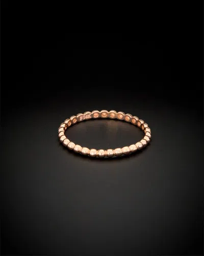 Italian Gold 14k Italian Rose Gold Stackable Ring