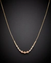 Italian Gold 14k Italian Tricolor Gold Graduated Bead Necklace