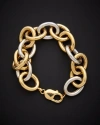 ITALIAN GOLD 14K ITALIAN TWO-TONE GOLD BRACELET