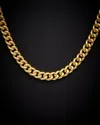 Italian Gold 14k Italian Two-tone Gold Curb Chain Necklace