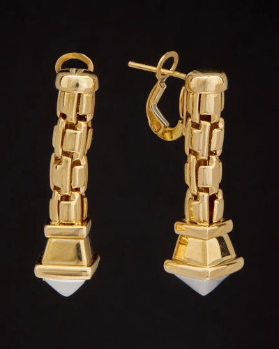 Italian Gold 14k Italian Two-tone Gold Earrings