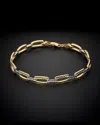 Italian Gold 14k Italian Two-tone Gold Reversible Bracelet
