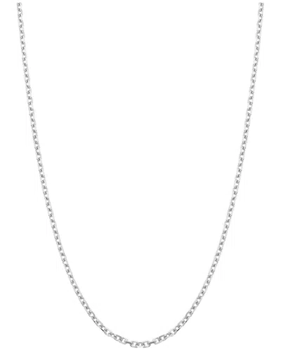 Italian Gold 14k Italian White Gold Link Chain Necklace