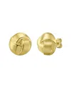Italian Gold 14k Knot Stud Earrings In Gold