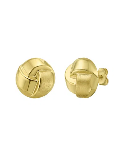 Italian Gold 14k Knot Stud Earrings