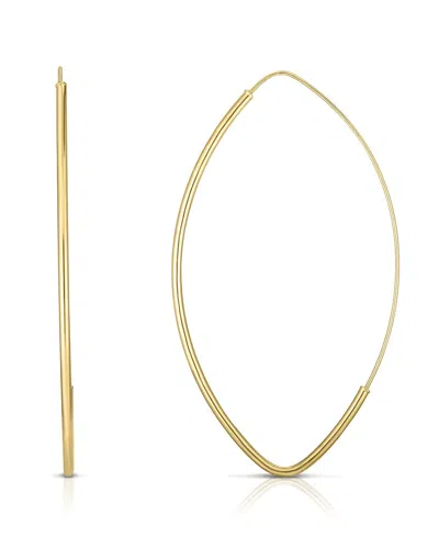 Italian Gold 14k Large Hoops In Gold