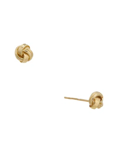 Italian Gold 14k Love Knot Stud Earrings