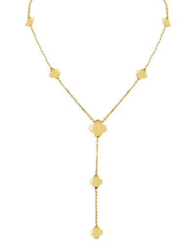 Italian Gold 14k Malachite Lariat Necklace