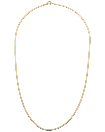 Italian Gold Herringbone Necklace In Multi