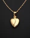 Italian Gold 14k Petite Heart Pendant Necklace In Gold