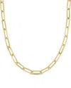 Italian Gold 14k Polished Paperclip Chain Necklace In Gold
