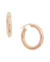 Italian Gold 14k Rose Gold Earrings In Gold