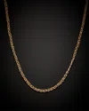 Italian Gold 14k Tri-tone  Bar & Bead Necklace