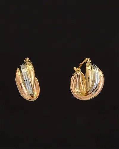 Italian Gold Triple Hoops