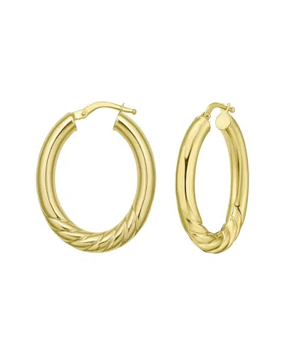 Italian Gold 14k Twist Hoops Earrings