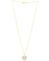 Italian Gold 14k Two-tone  Heart Necklace