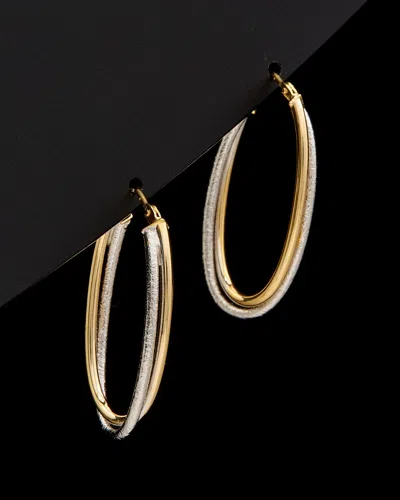 Italian Gold Oval Hoops