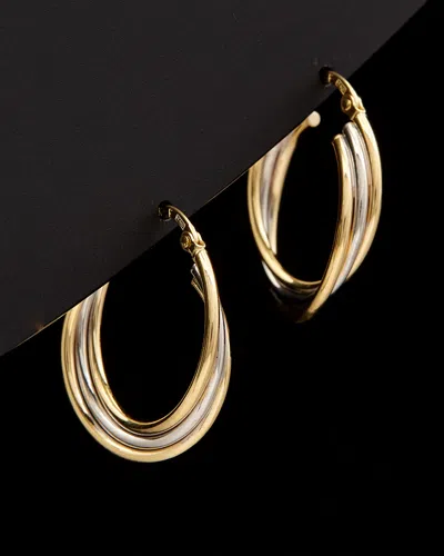 Italian Gold Triple Hoops
