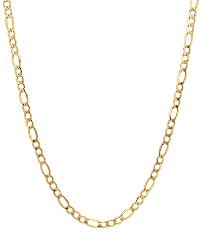 Italian Gold 18" Figaro Link (5-3/4mm) Chain Necklace In 14k Gold In Yellow Gold