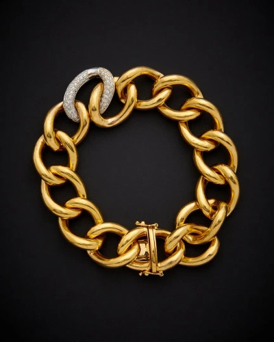 Italian Gold 18k  0.75 Ct. Tw. Diamond Bracelet