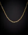 Italian Gold 18k  2.5mm Polished Paperclip Chain Necklace