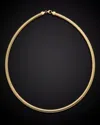 Italian Gold 18k  5mm Flat Mesh Necklace