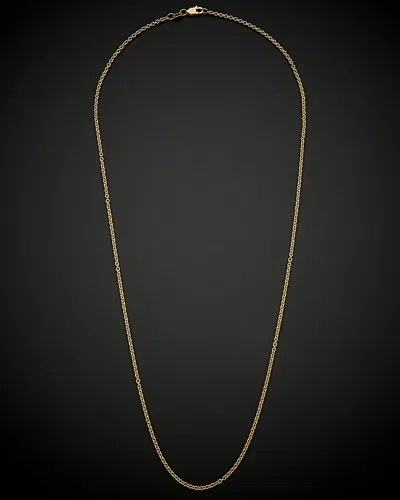 Italian Gold Cable Necklace In Gold