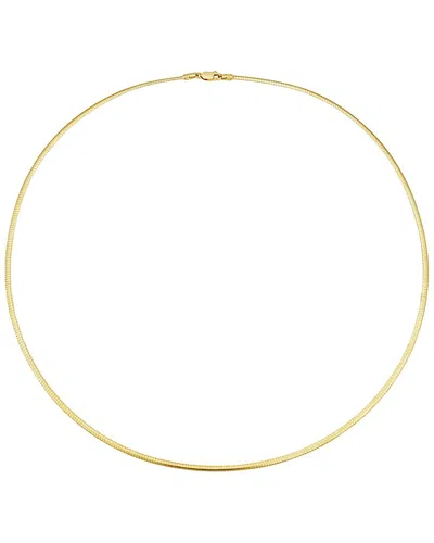 Italian Gold Omega Chain Necklace In Gold
