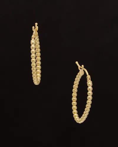 Italian Gold 18k  Oval Hoops
