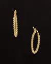 Italian Gold 18k  Oval Hoops