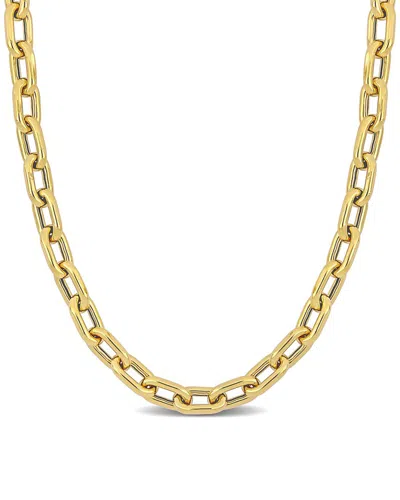 Italian Gold 18k  Oval Link Necklace