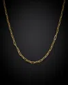 Italian Gold Paperclip Chain Necklace