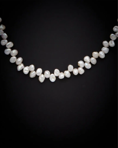 Italian Gold 18k  Pearl Necklace