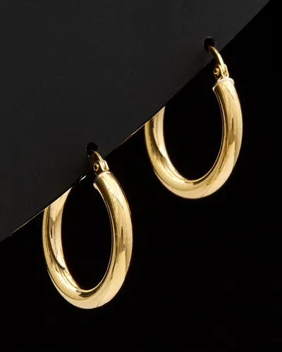 Italian Gold Polished Hoops