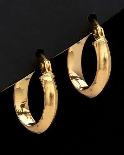 Italian Gold Polished Hoops