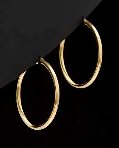 Italian Gold Polished Hoops