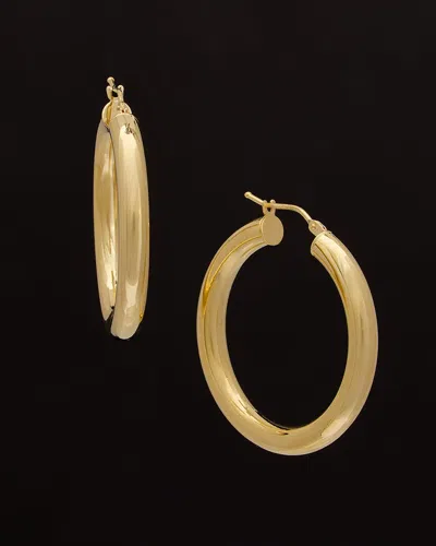 Italian Gold 18k  Polished Hoops