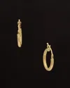 Italian Gold 18k  Polished Hoops