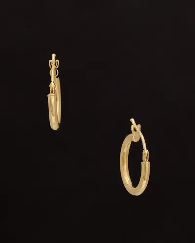 Italian Gold 18k  Polished Hoops