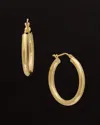 Italian Gold 18k  Polished Hoops