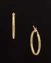 Italian Gold 18k  Polished Hoops