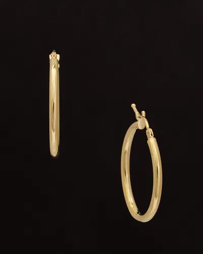 Italian Gold 18k  Polished Hoops