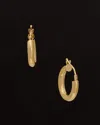 Italian Gold 18k  Polished Hoops