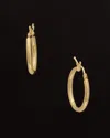 Italian Gold 18k  Polished Hoops