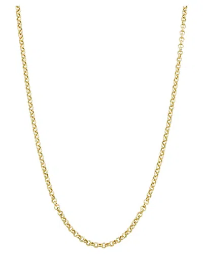 Italian Gold Rolo Link Chain Necklace