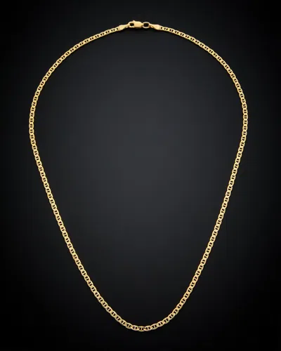 Italian Gold Semi-solid Mariner Necklace