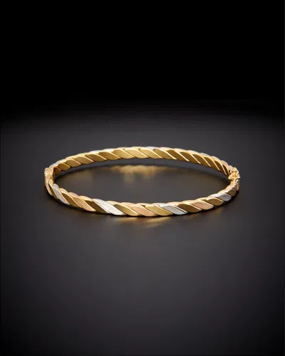 Italian Gold 18k  Twist Bangle Bracelet