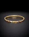 Italian Gold 18k  Twist Bangle Bracelet