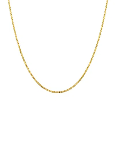 Italian Gold 18k  Wheat Chain Necklace